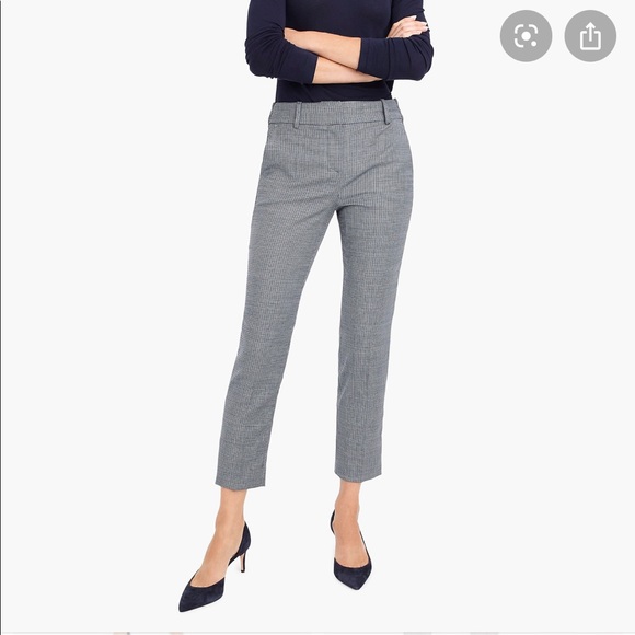 J. Crew Pants - J. Crew Cameron Black and White Houndstooth Pants